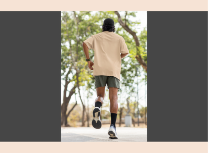 Person walking on a path with trees in the background