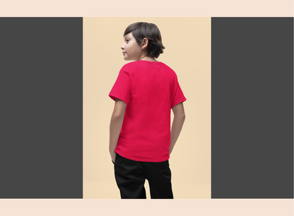 solid-kid-red-round-neck-boy-back-tshirt
