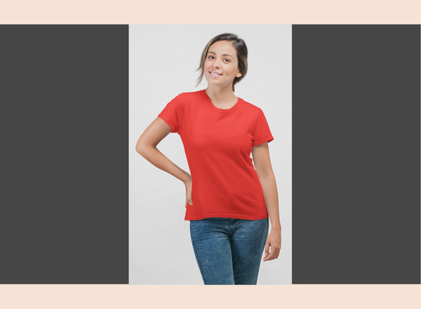 Max Dry Fit Red T-Shirt - Solid & Customizable | GiliGily